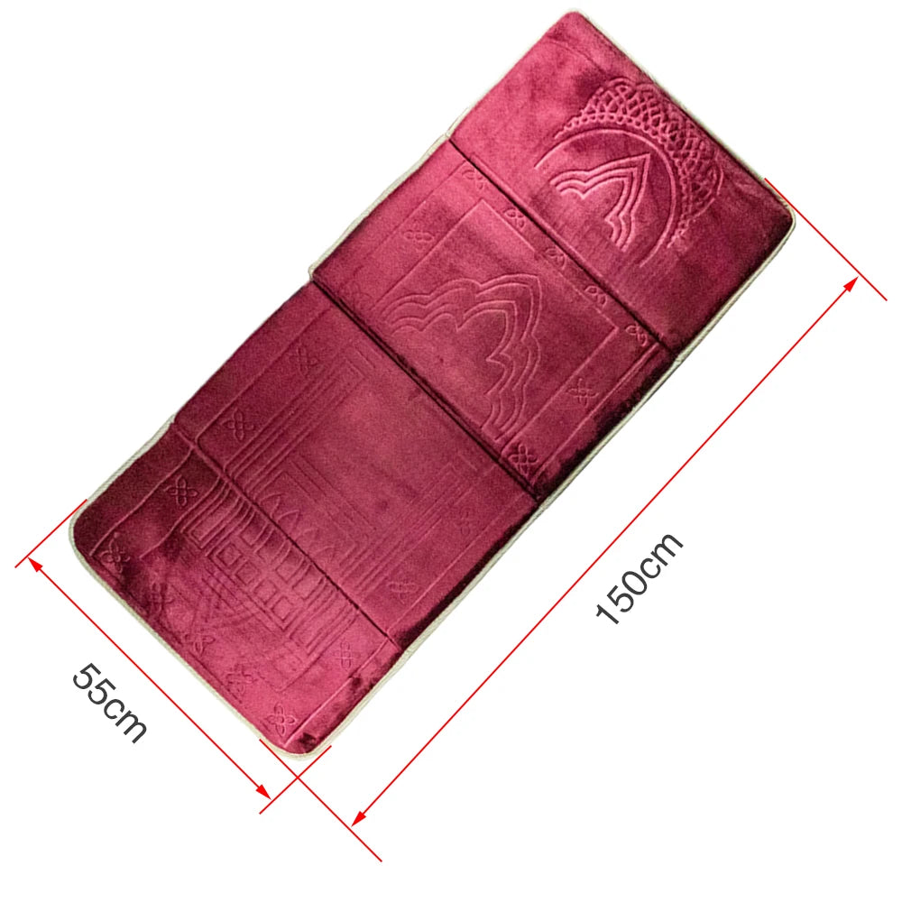 Muslim Prayer Mat Foldable Muslim Carpet Islamic Carpet Pray Mate Backrest Prayer Rug İslamic Carpet Home tapis de priere