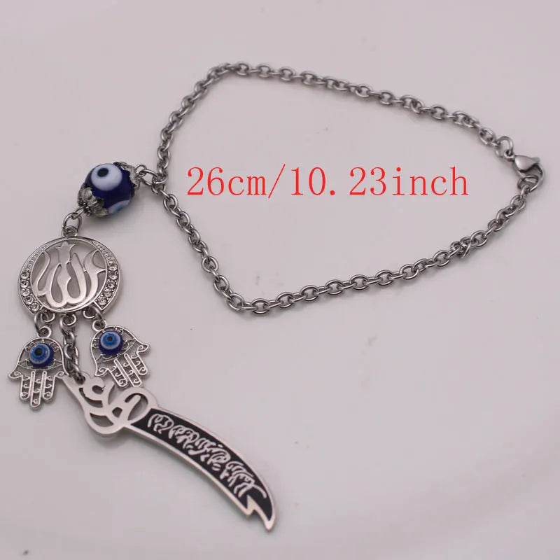 muslim Zulfiqar Sword of Imam Ali Car Rear View Mirror islam Car Pendant Hanging