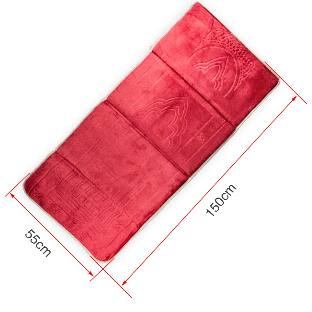Muslim Prayer Mat Foldable Muslim Carpet Islamic Carpet Pray Mate Backrest Prayer Rug İslamic Carpet Home tapis de priere