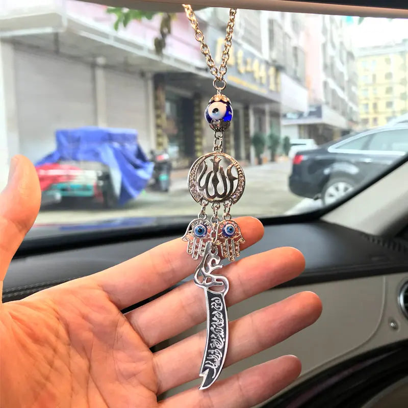 muslim Zulfiqar Sword of Imam Ali Car Rear View Mirror islam Car Pendant Hanging