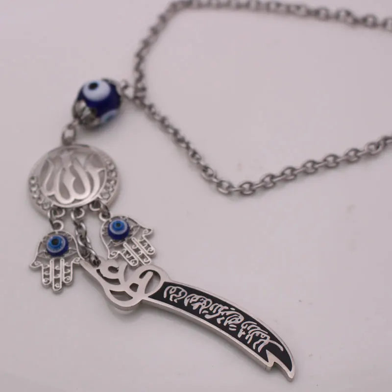muslim Zulfiqar Sword of Imam Ali Car Rear View Mirror islam Car Pendant Hanging