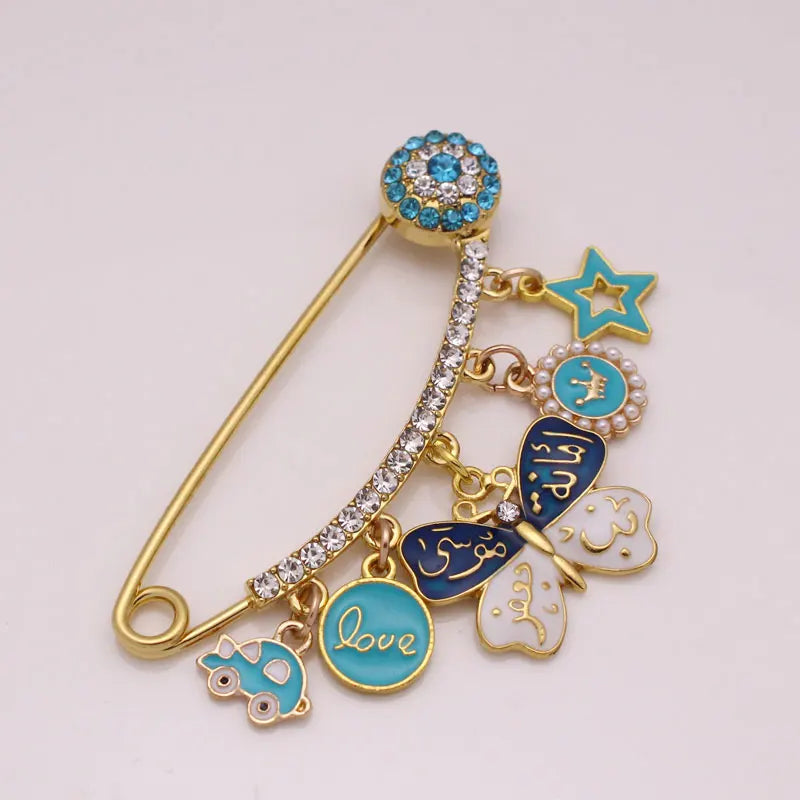 Imam Musa bin jafar KAZIM one of the house held of the prophet Muhammad in Islam Amanat Musa bin jafar brooch baby pin