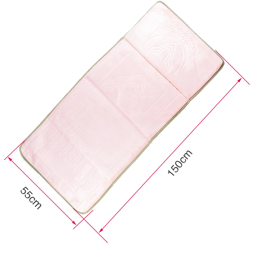 Muslim Prayer Mat Foldable Muslim Carpet Islamic Carpet Pray Mate Backrest Prayer Rug İslamic Carpet Home tapis de priere