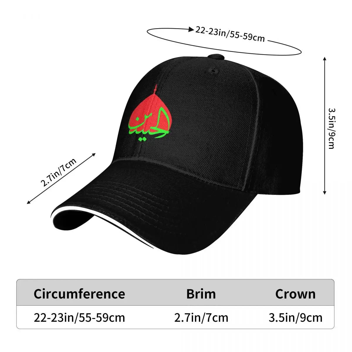 Ya hussain Baseball Cap Hood Military Tactical Cap Beach Bag Funny hats For Girls Men's