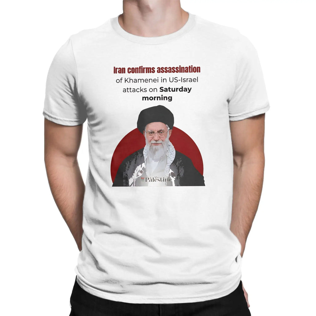Men Women Printed RIP Iran Ayatollah Ali Khamenei 1939 - 2026  T Shirt Tee 100% Cotton  T-shirts Clothing