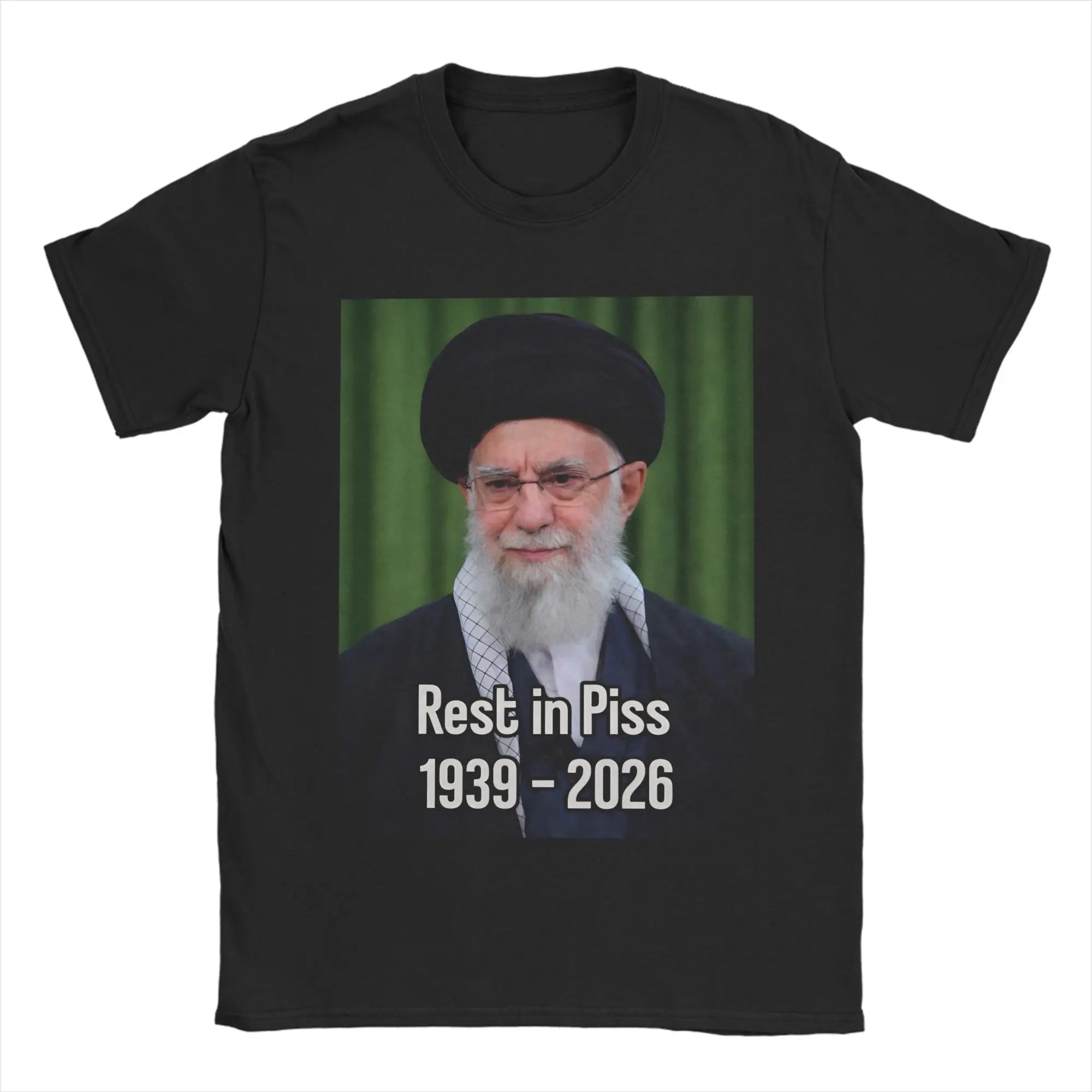 Graphic Printing We Love You Ayatollah RIP 1939-2026 IRAN Ali Khamenei T Shirt for Men's Clothing Women Summer Cotton T Shirt