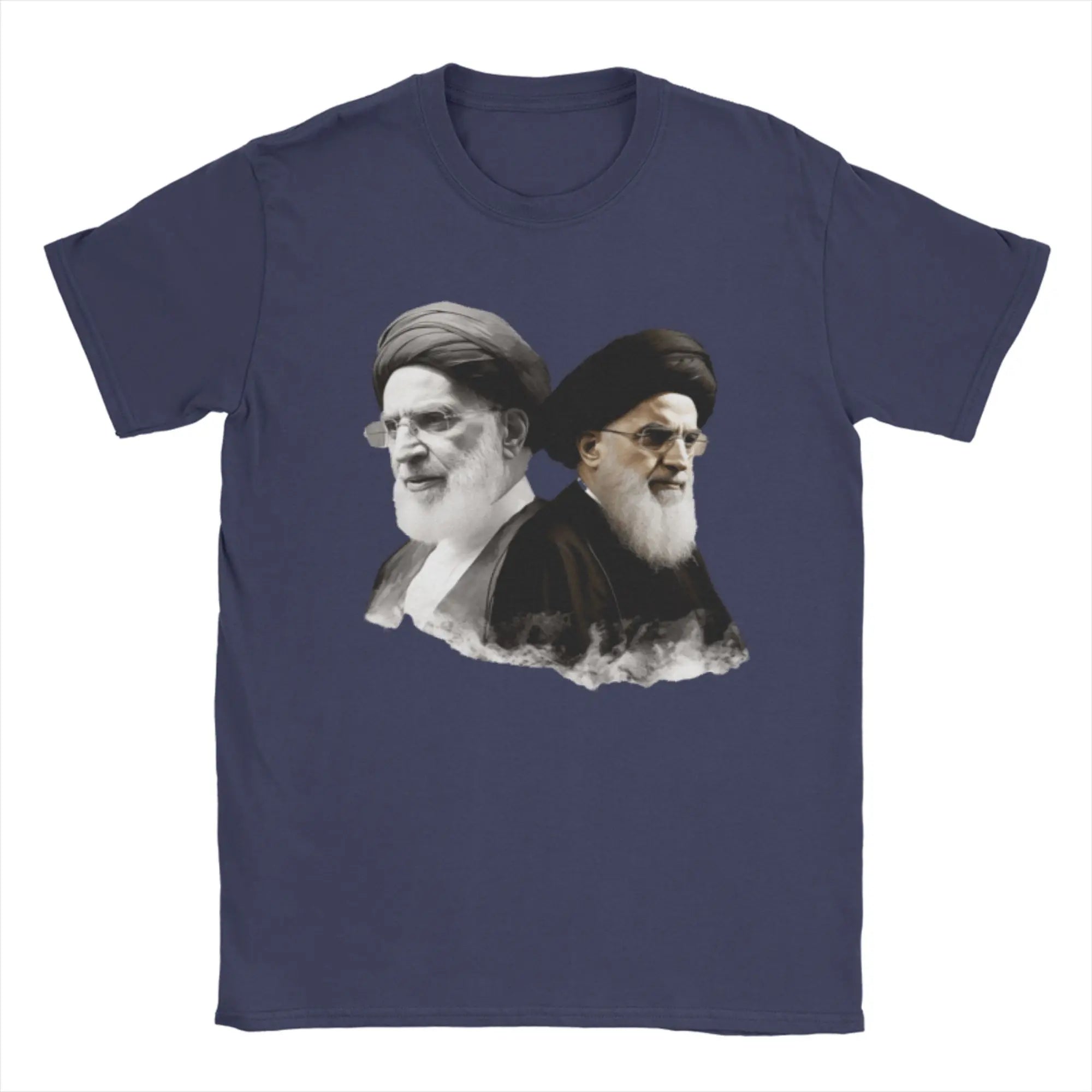 S-Seyyed Ali K-Khamenei Cotton T-Shirt For Men Summer  Vintage T Shirts Breathable Fashion Tees Oversized Print Tops