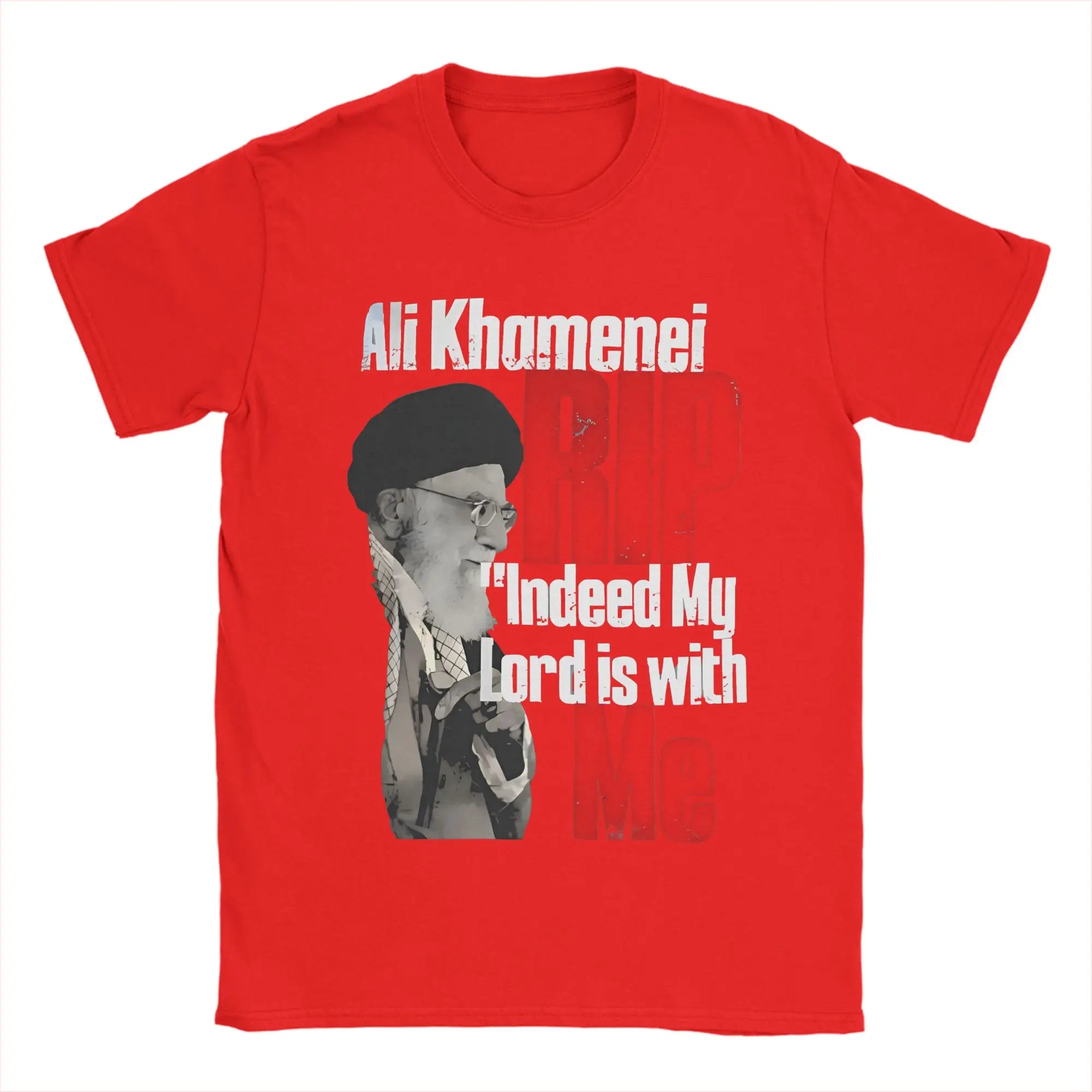 Harajuku T-Shirt RIP Iran Ali Khamenei Cotton T-Shirts Iranian Leader  Leisure Tee Shirt for Couple Beach Short Sleeve Top Tees