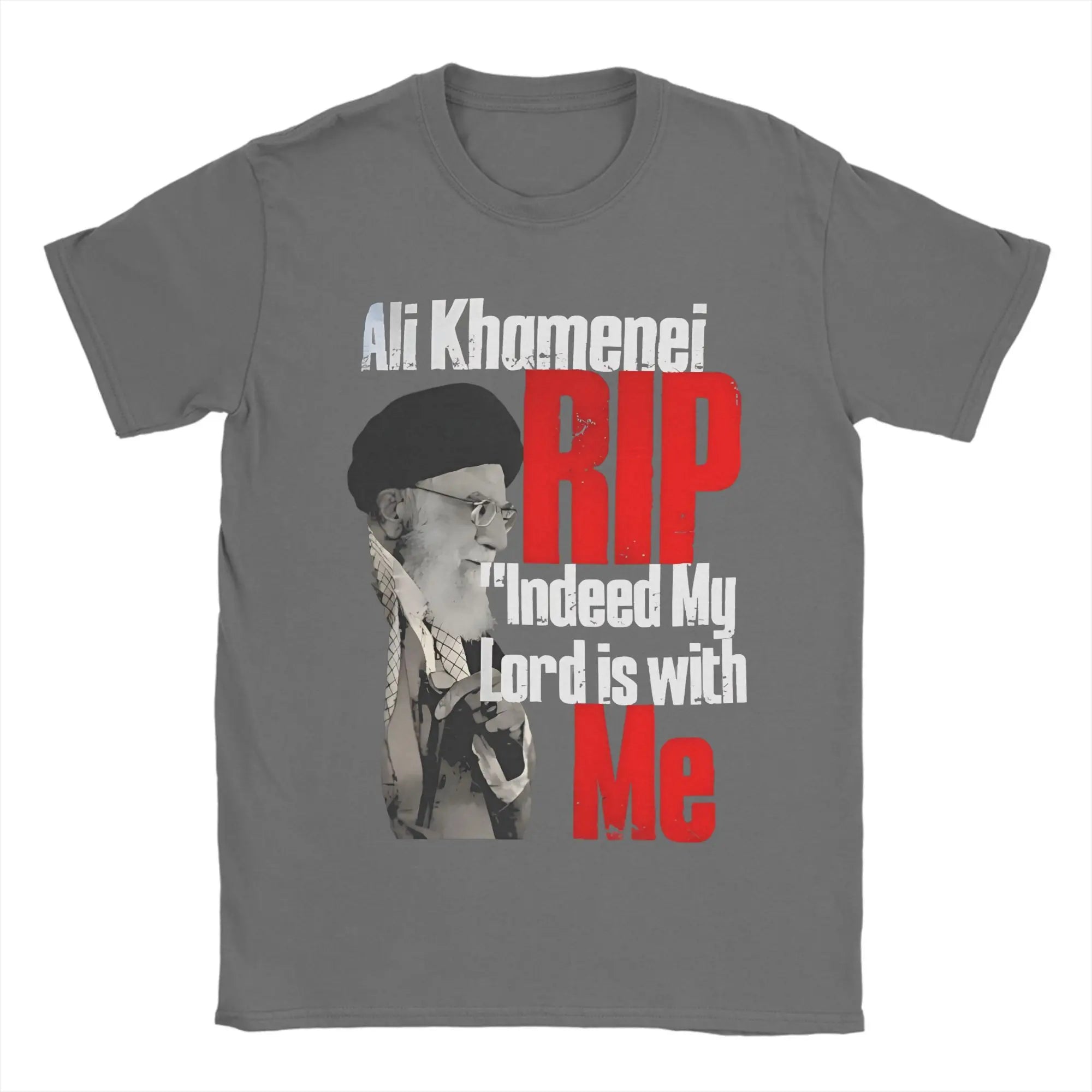 Harajuku T-Shirt RIP Iran Ali Khamenei Cotton T-Shirts Iranian Leader  Leisure Tee Shirt for Couple Beach Short Sleeve Top Tees