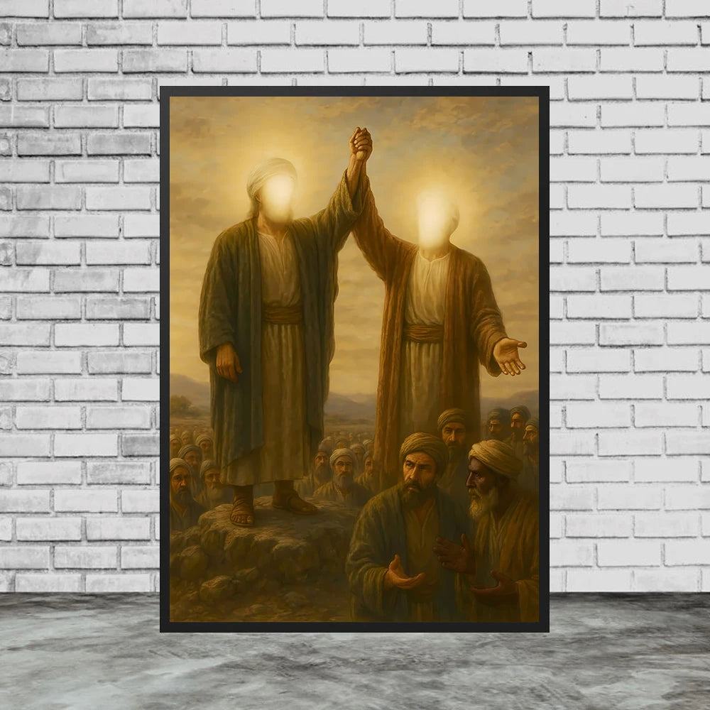 Imam Ali Art Poster And Print, Poster, Fatima Binte Asad, Wall Art Canvas Print Home Decor