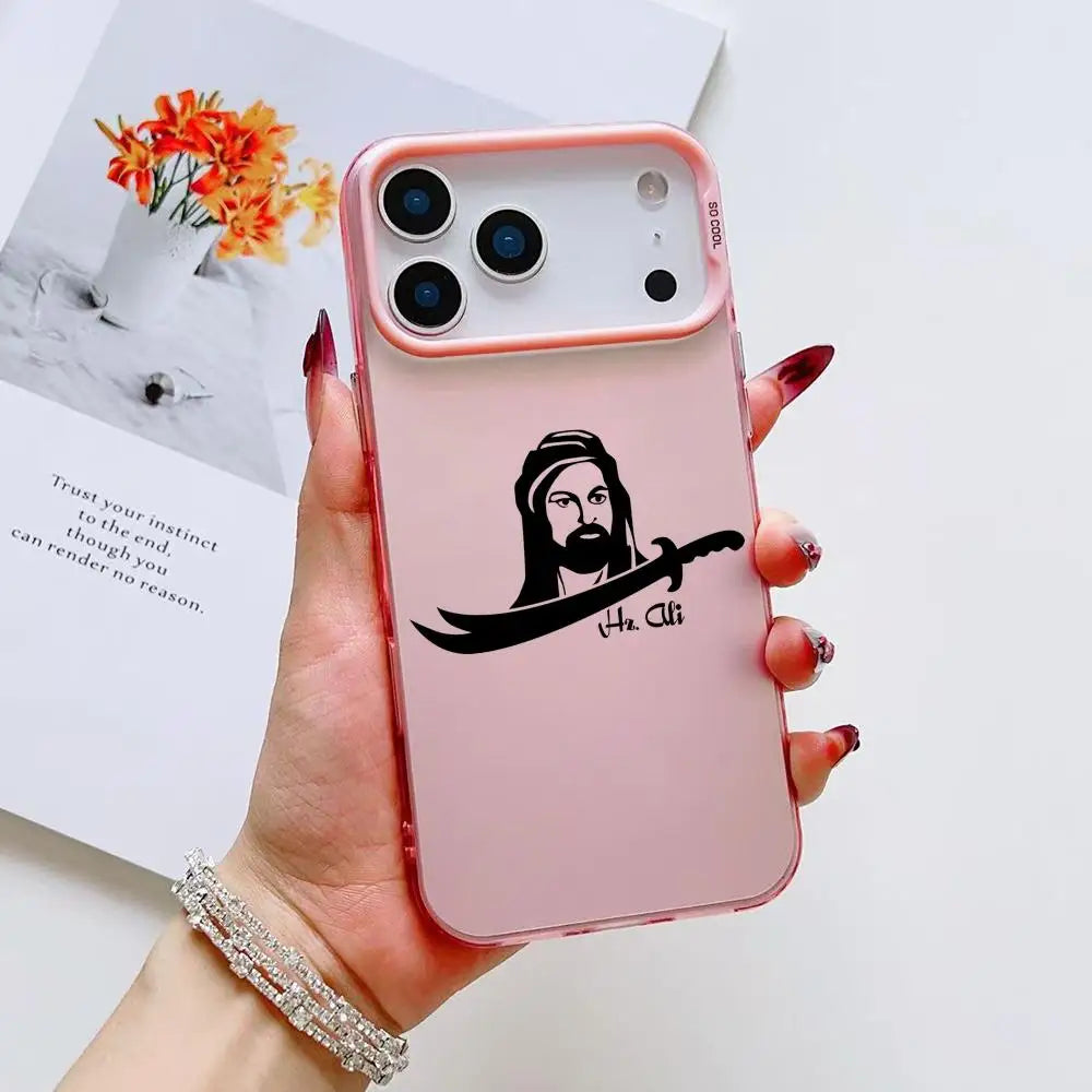 Islamic Hz A-Ali Phone Case For iPhone 17 16 15 14 13 12 11 Pro Max Air multicolor Matte Laser Metallic Aurora Funda
