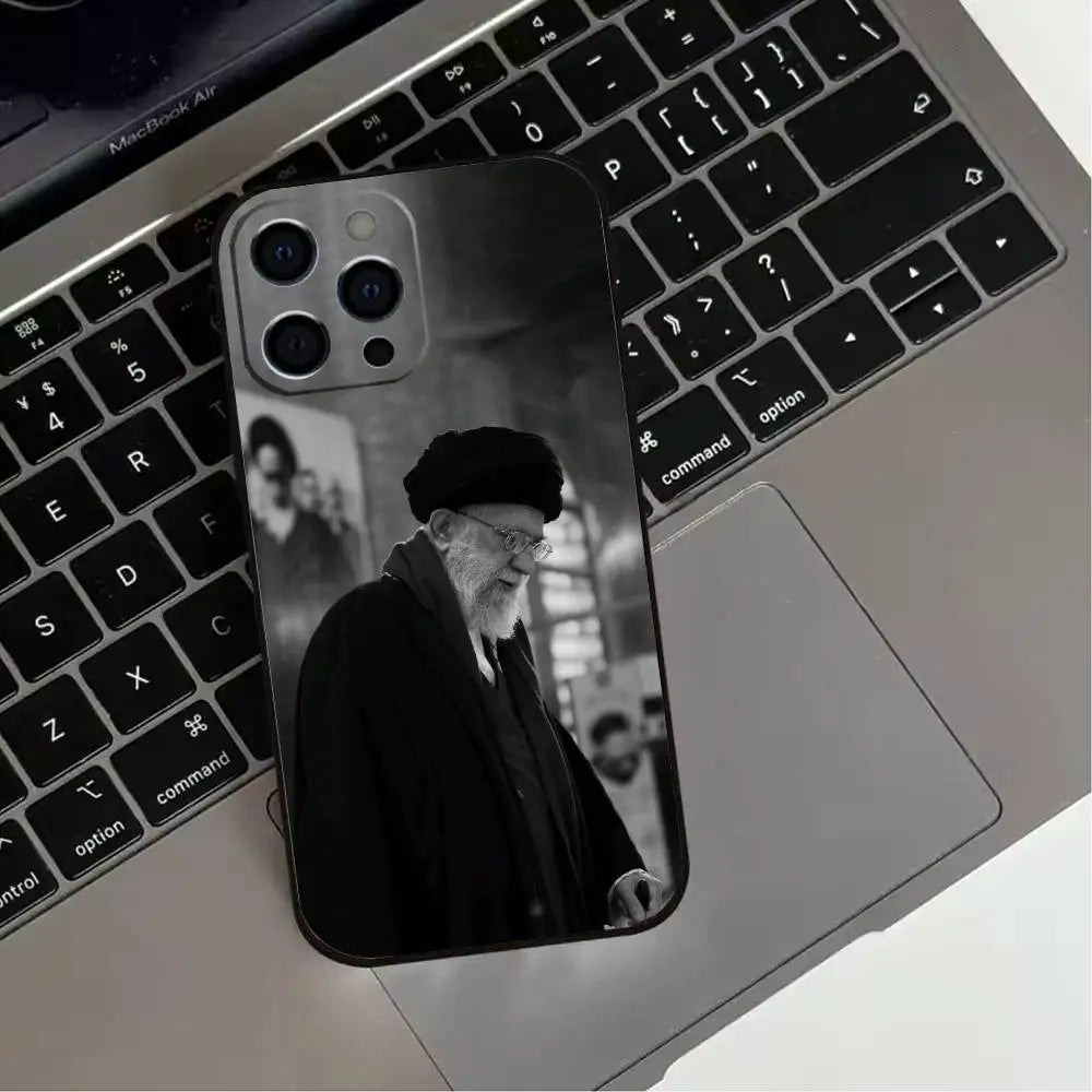 Ali Khamenei  Phone Case For iPhone 17,16,15,14,13,12,11 Plus,Pro Max,XS,Soft Silicone Black Cover