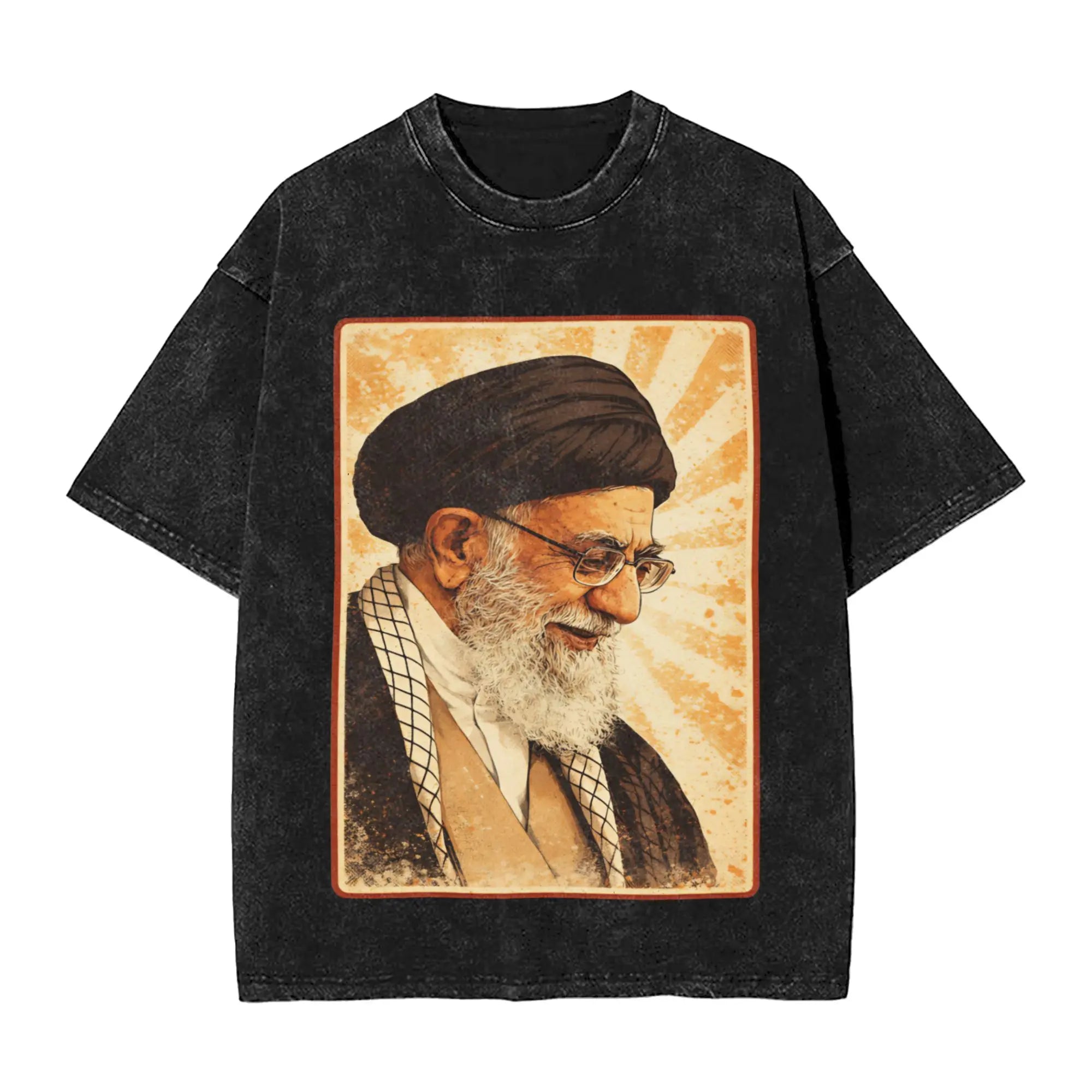 Ali Khamenei  T Shirt  Harajuku T Shirts Short Sleeve Vintage Tshirt Beach Cotton O-Neck Plus Size Top Tees