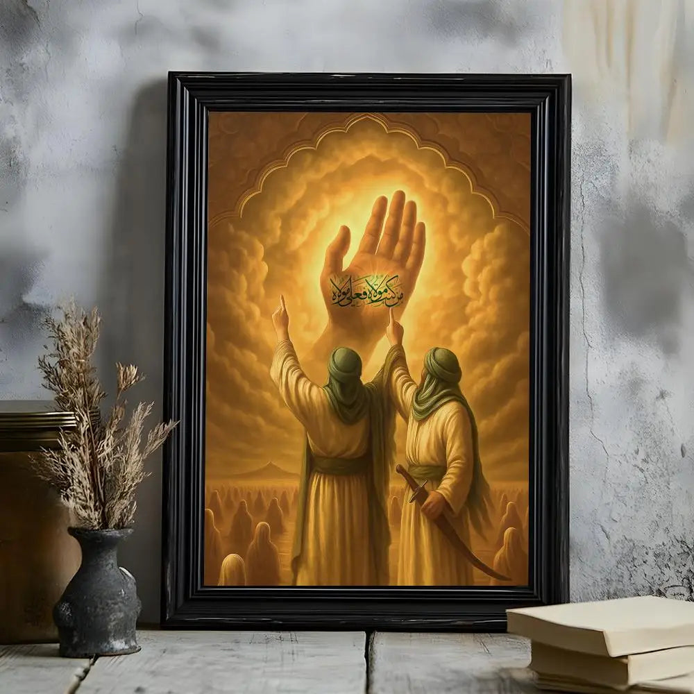 Imam Hussain Ali art anime Poster HD Versatile Waterproof Wall Art Self-Adhesive