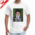 Hip Hop Graphic T-Shirt Y2K Khamenei Print Oversized Tee Men Women Cotton Short Sleeve Streetwear O-Neck Summer T Shirt Gift New