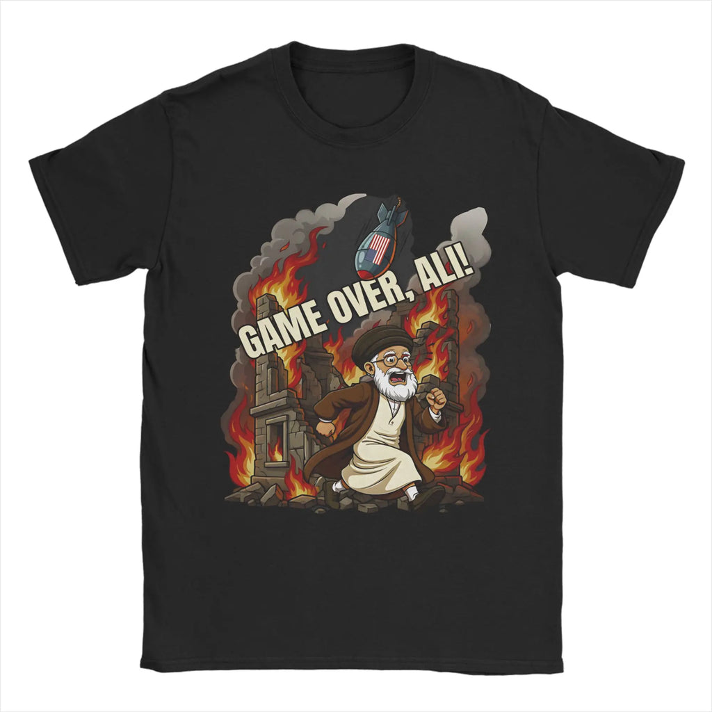 Graphic Printing We Love You Ayatollah RIP 1939-2026 IRAN Ali Khamenei T Shirt for Men's Clothing Women Summer Cotton T Shirt