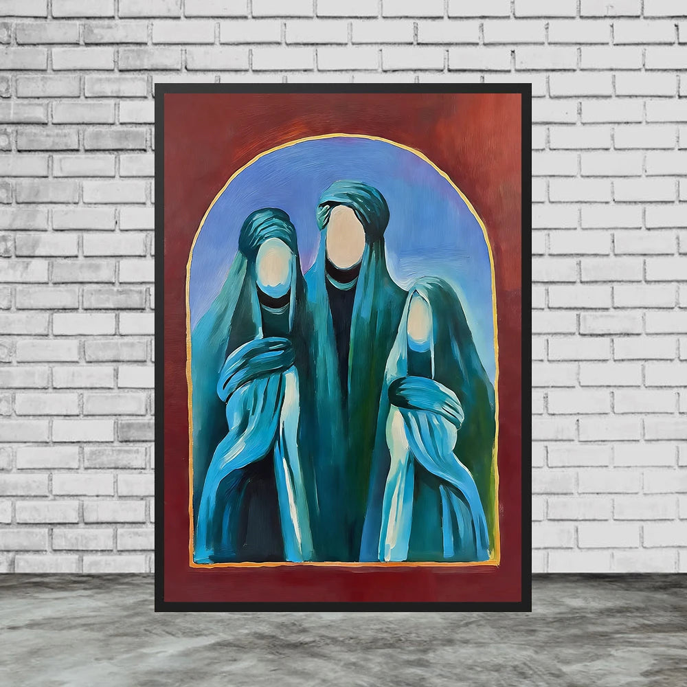 Imam Ali Art Poster And Print, Poster, Fatima Binte Asad, Wall Art Canvas Print Home Decor