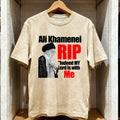 Ali Khamenei Rip Indeed My Lord Is with Me T-shirt Ali Khamenei 1939-2026 Shirt Woman Man Outdoors Breathable Cotton Tops Tee