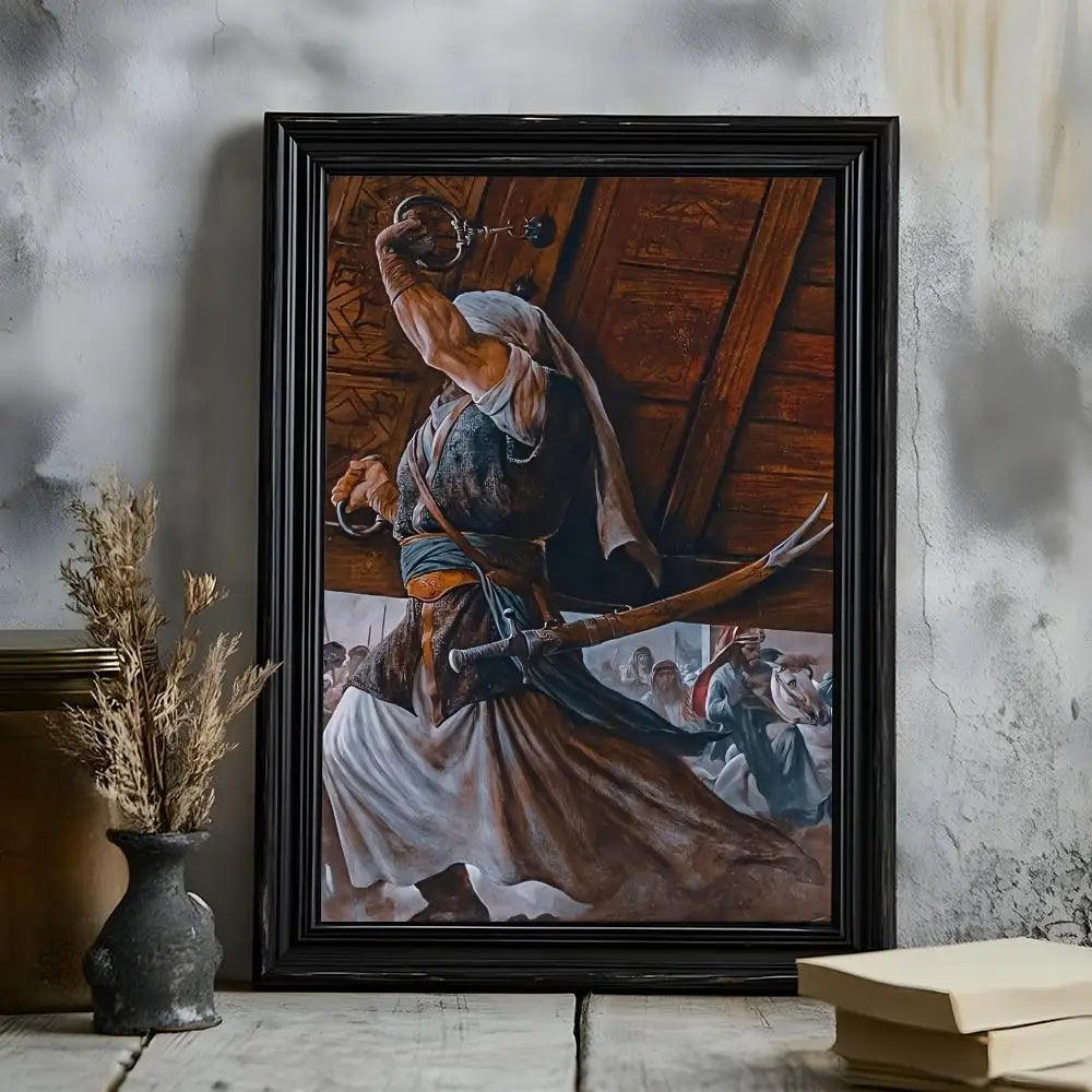 Imam Hussain Ali art anime Poster HD Versatile Waterproof Wall Art Self-Adhesive