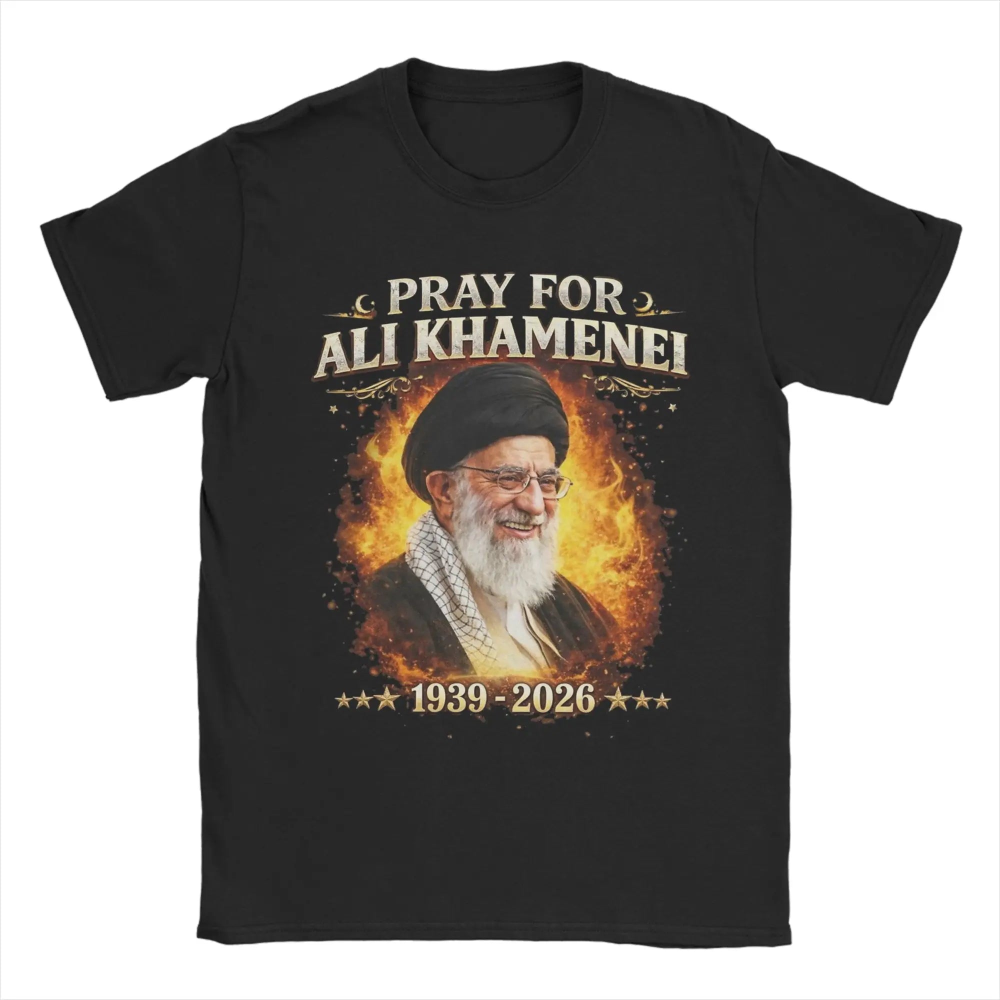 Graphic Printing We Love You Ayatollah RIP 1939-2026 IRAN Ali Khamenei T Shirt for Men's Clothing Women Summer Cotton T Shirt