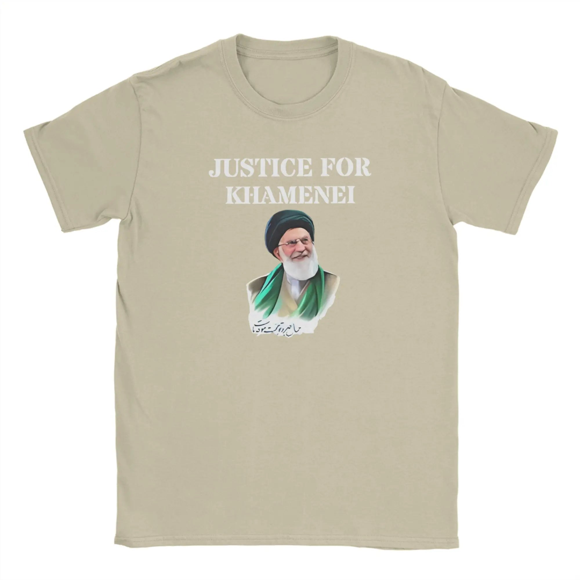 Ali Khamenei Pure Cotton T-Shirt For Men Summer  Aesthetic T-Shirts O Neck Fashion Tee Shirt Plus Size Hot Sale Clothing
