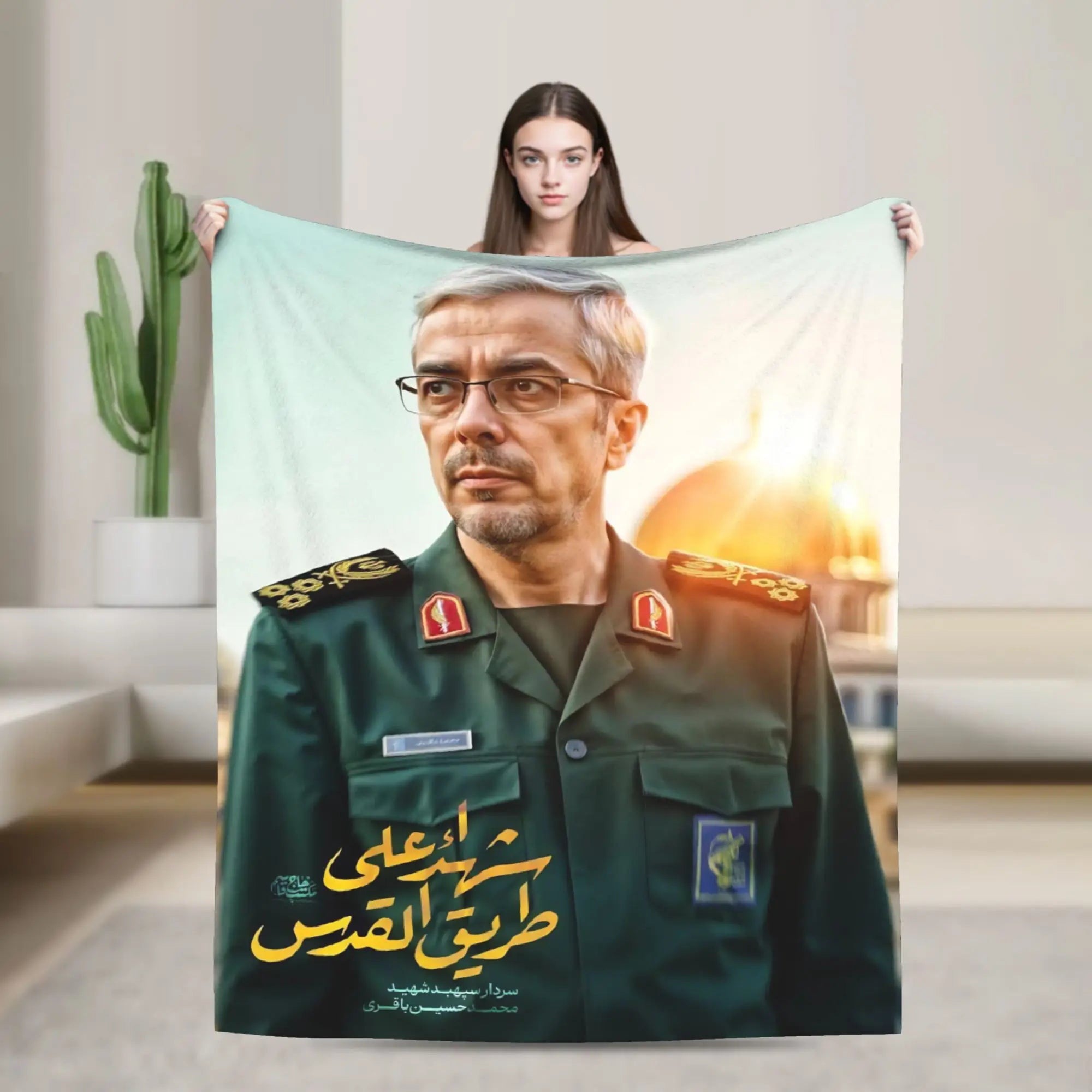 Ayatollah Sayyed Ali Khamenei Iranian Leader Blanket Aesthetic Throw Blanket Home Decor Flannel Bedspread Sofa Bed Cover
