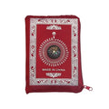 Muslim Prayer Rug Portable Large Size Braided Mats Simply Print with Compass In Pouch Travel Home New Style Pilgrimage Blanket