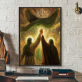Imam Hussain Ali art anime Painting Calligraphy Anti-wrinkle Canvas Poster Wall Art Print Home Decor