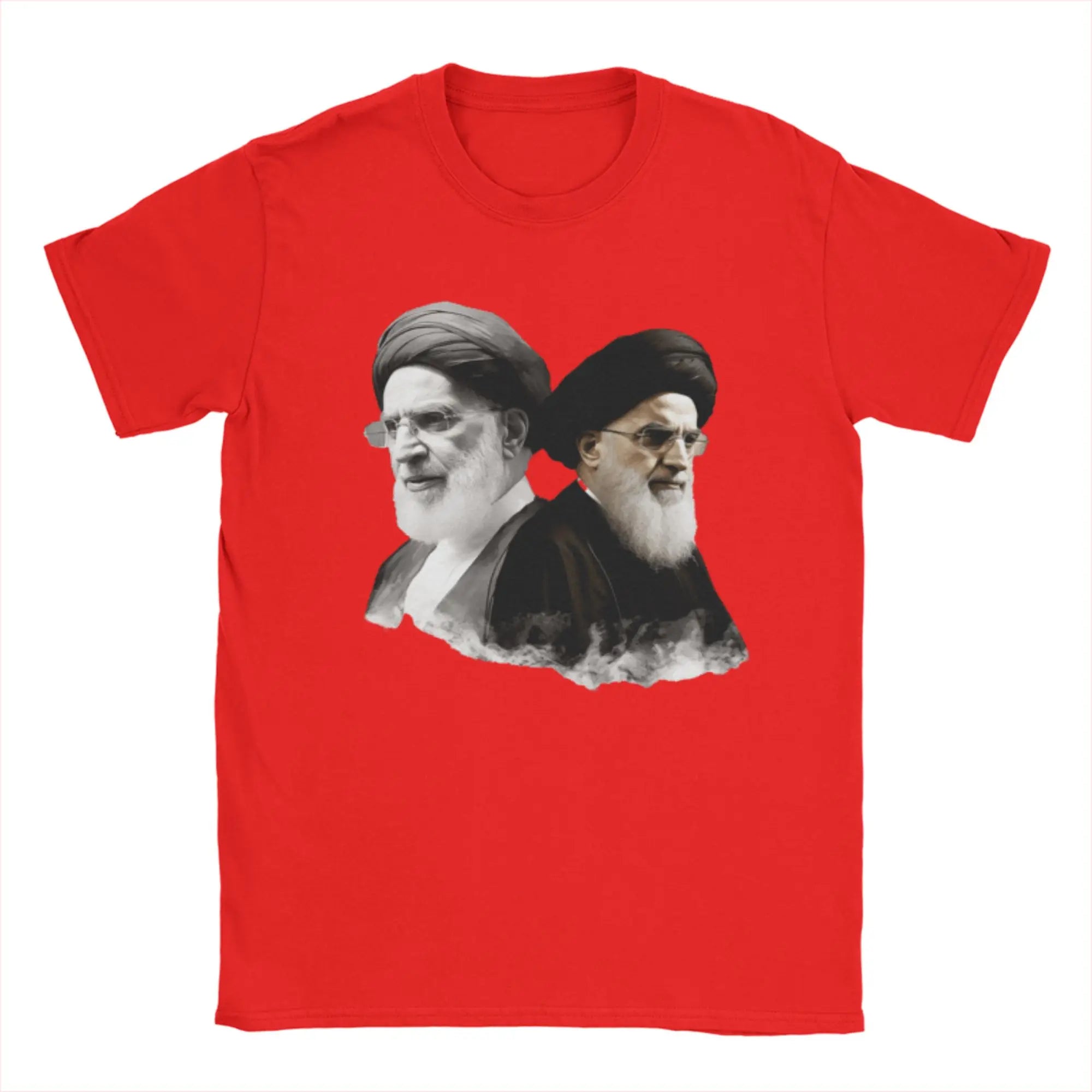 S-Seyyed Ali K-Khamenei Cotton T-Shirt For Men Summer  Vintage T Shirts Breathable Fashion Tees Oversized Print Tops