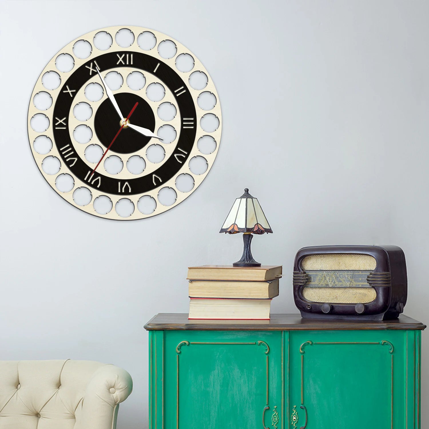 12 Imams Wall Clock Minimalist Wooden Ottoman Clock Arabic Home Decor Ahlulbayt Eid Gift Karbala Imam Mahdi