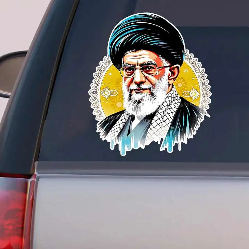 Ali Khamenei Iran - Supreme Leader Car Sticker Self-adhesive Decal For Automotive Rear Window And Bumper Waterproof Sticker Y420