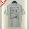 Iran Men's T-Shirt Arabic Calligraphy and Supreme Leader of Iran Graphic T Shirts Mourning Khamenei Shirt Unisex Cotton TopsTees