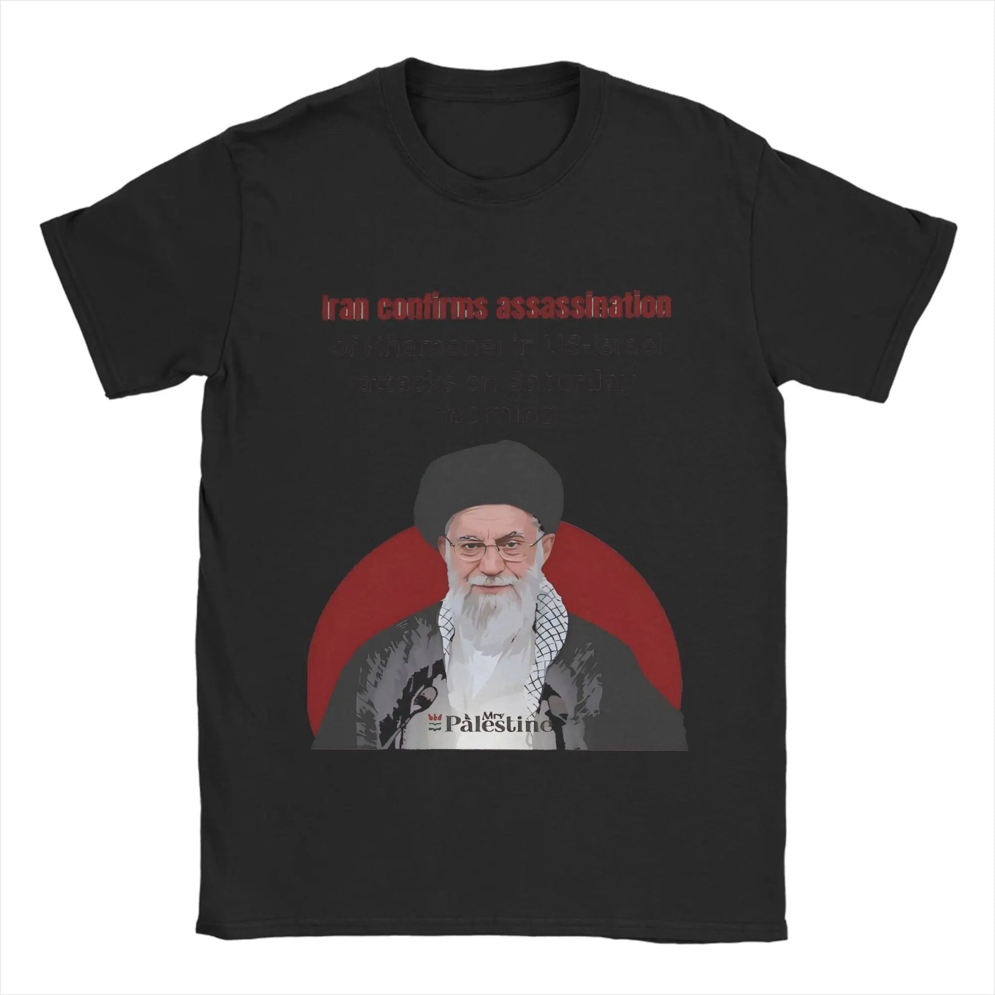 Ali Khamenei  Cotton T Shirt For Adult Summer  Street Style T-Shirts O Neck Hipster Tee Shirt Oversized Loose Tops