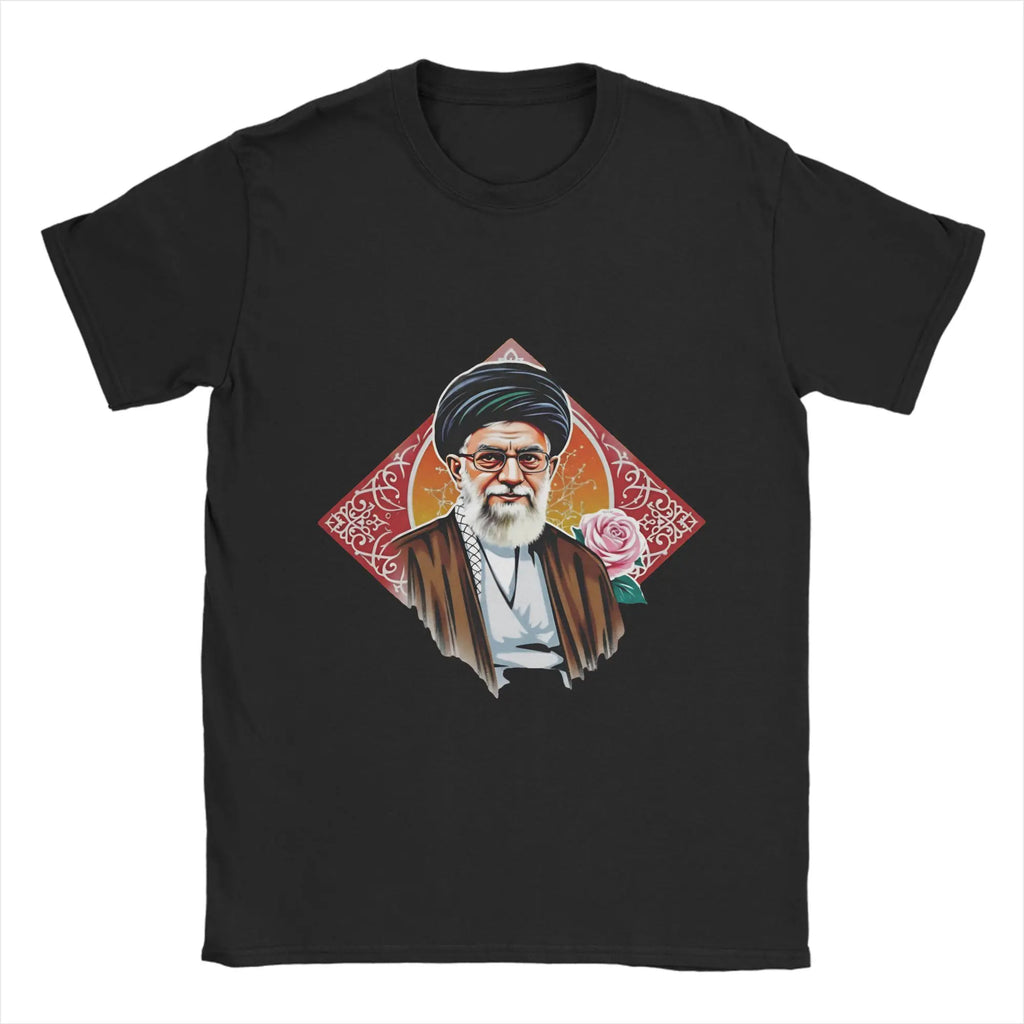 Ali Khamenei  Cotton T Shirt For Adult Summer  Street Style T-Shirts O Neck Hipster Tee Shirt Oversized Loose Tops