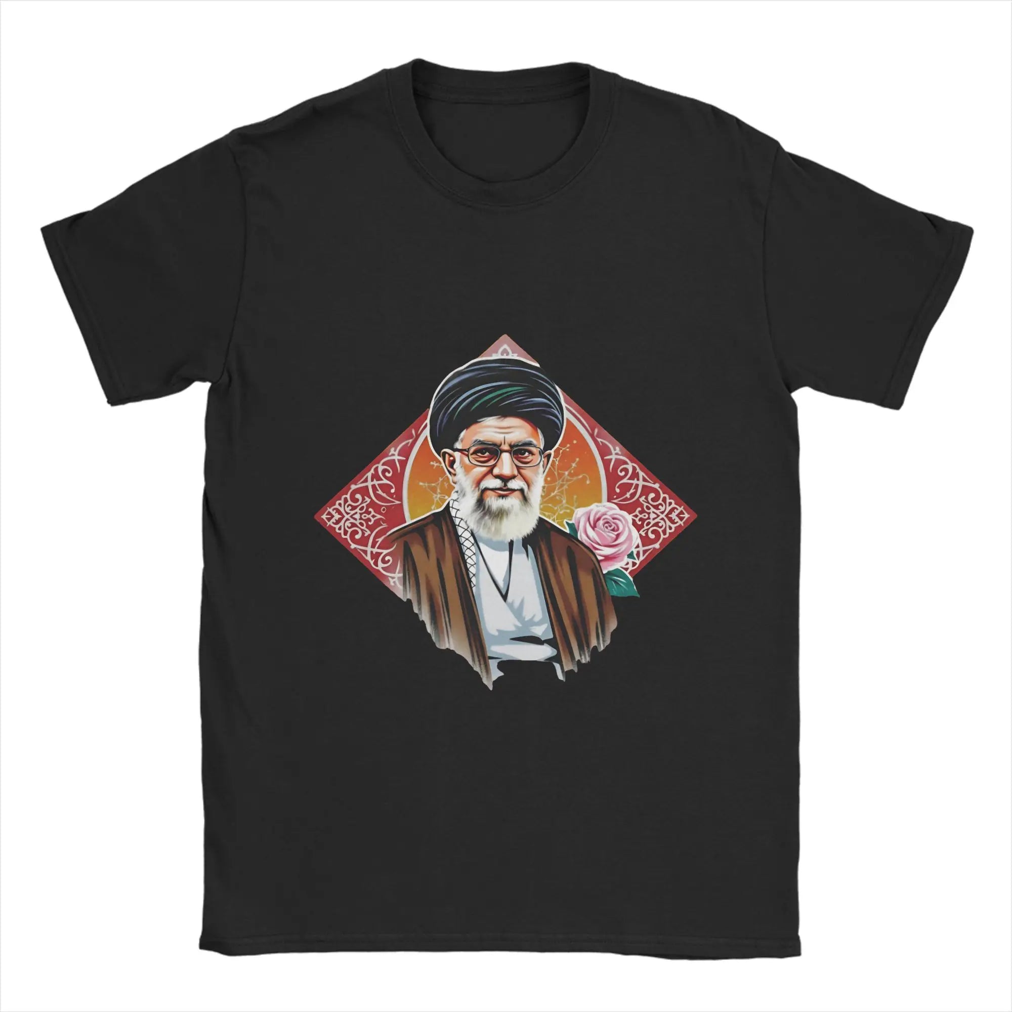 Ali Khamenei  Cotton T Shirt For Adult Summer  Street Style T-Shirts O Neck Hipster Tee Shirt Oversized Loose Tops
