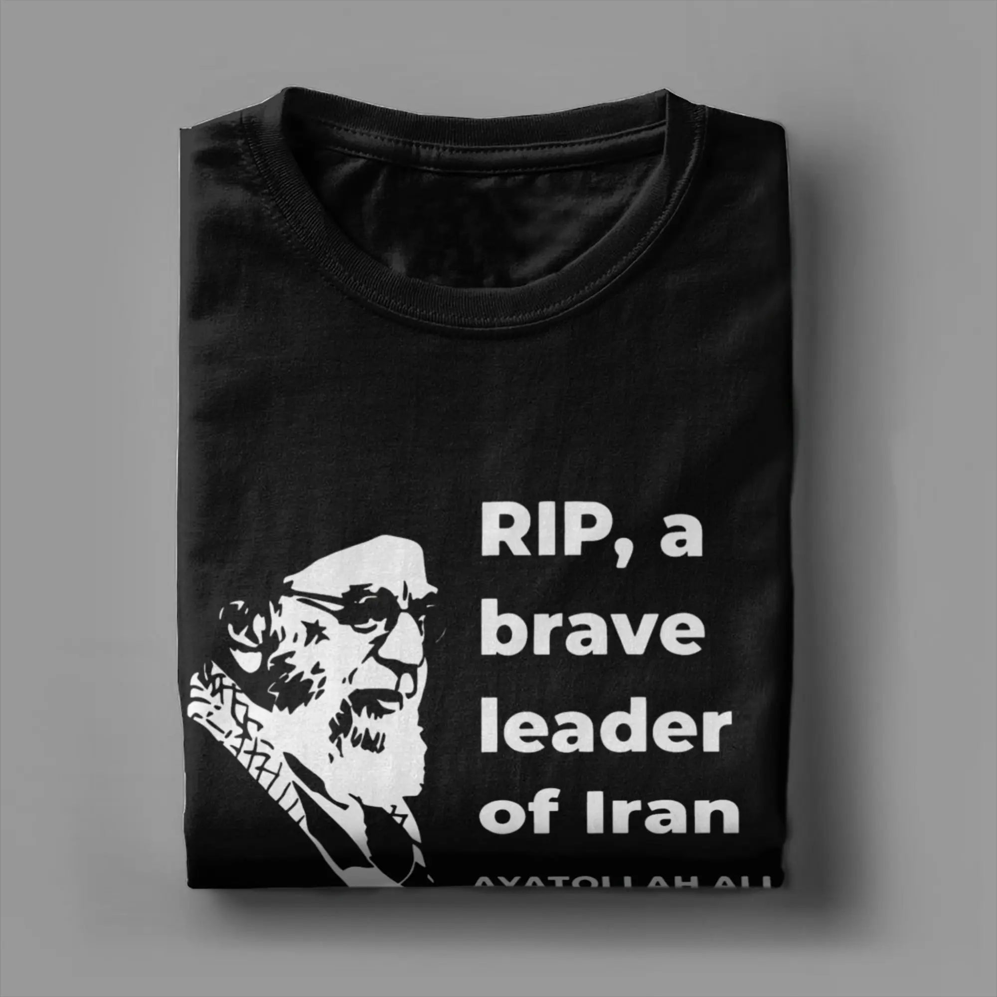 Men Women Printed RIP Iran Ayatollah Ali Khamenei 1939 - 2026  T Shirt Tee 100% Cotton  T-shirts Clothing
