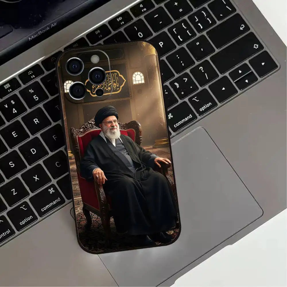 Ali Khamenei  Phone Case For iPhone 17,16,15,14,13,12,11 Plus,Pro Max,XS,Soft Silicone Black Cover