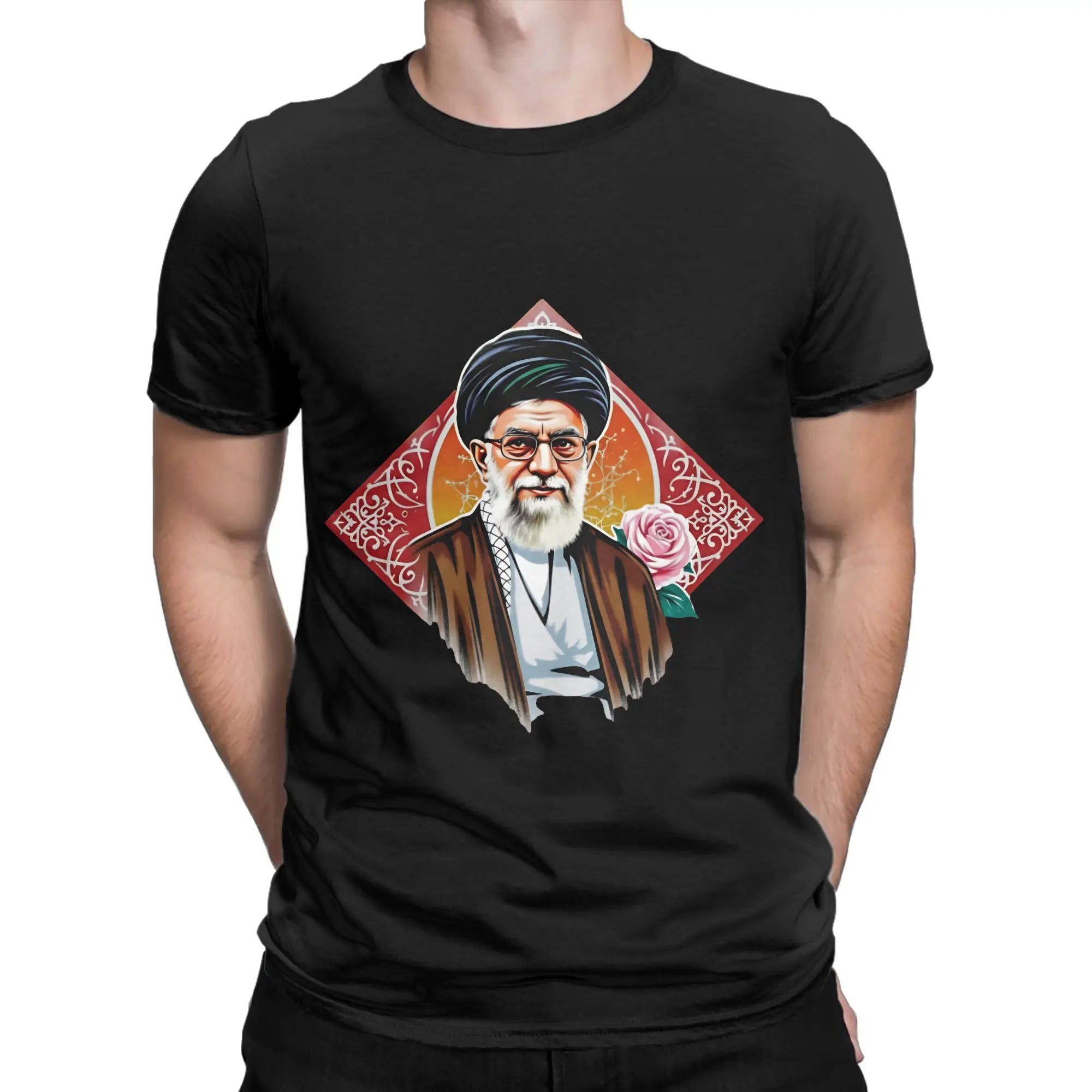 Ali Khamenei  Cotton T Shirt For Adult Summer  Street Style T-Shirts O Neck Hipster Tee Shirt Oversized Loose Tops
