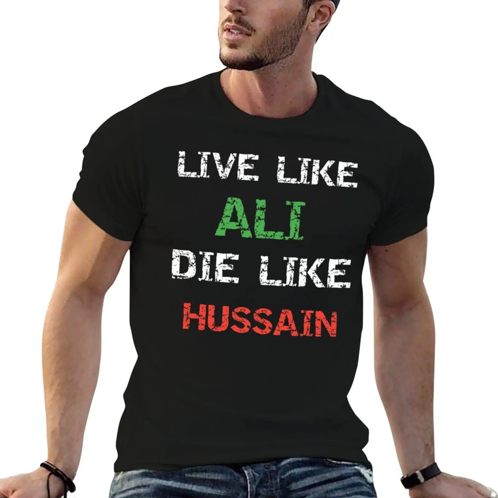 Labaik ya hussain T-Shirt man t shirts for men man t shirt designer cotton t shirts man 100% T-shirt