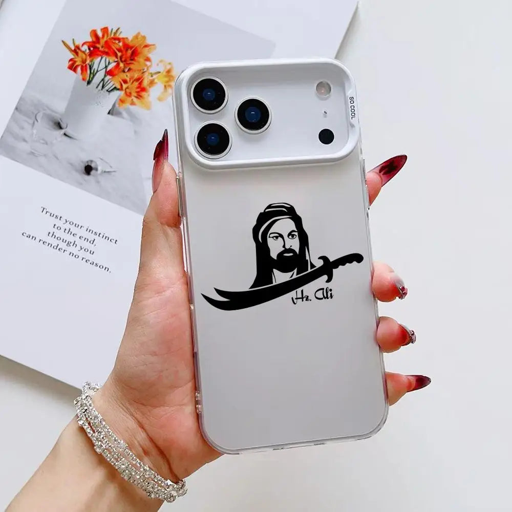 Islamic Hz A-Ali Phone Case For iPhone 17 16 15 14 13 12 11 Pro Max Air multicolor Matte Laser Metallic Aurora Funda