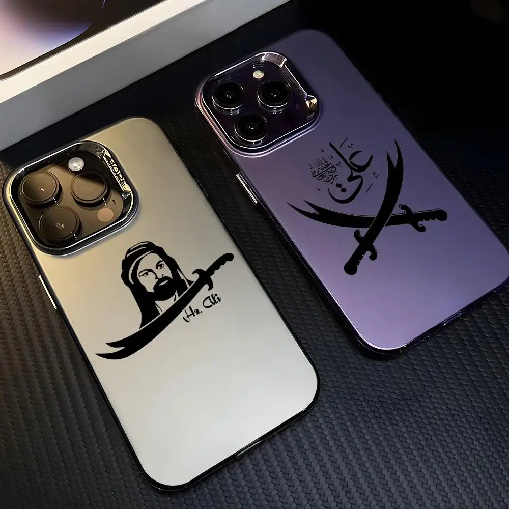Islamic Hz A-Ali Phone Case For iPhone 17 16 15 14 13 12 11 Pro Max Air multicolor Matte Laser Metallic Aurora Funda