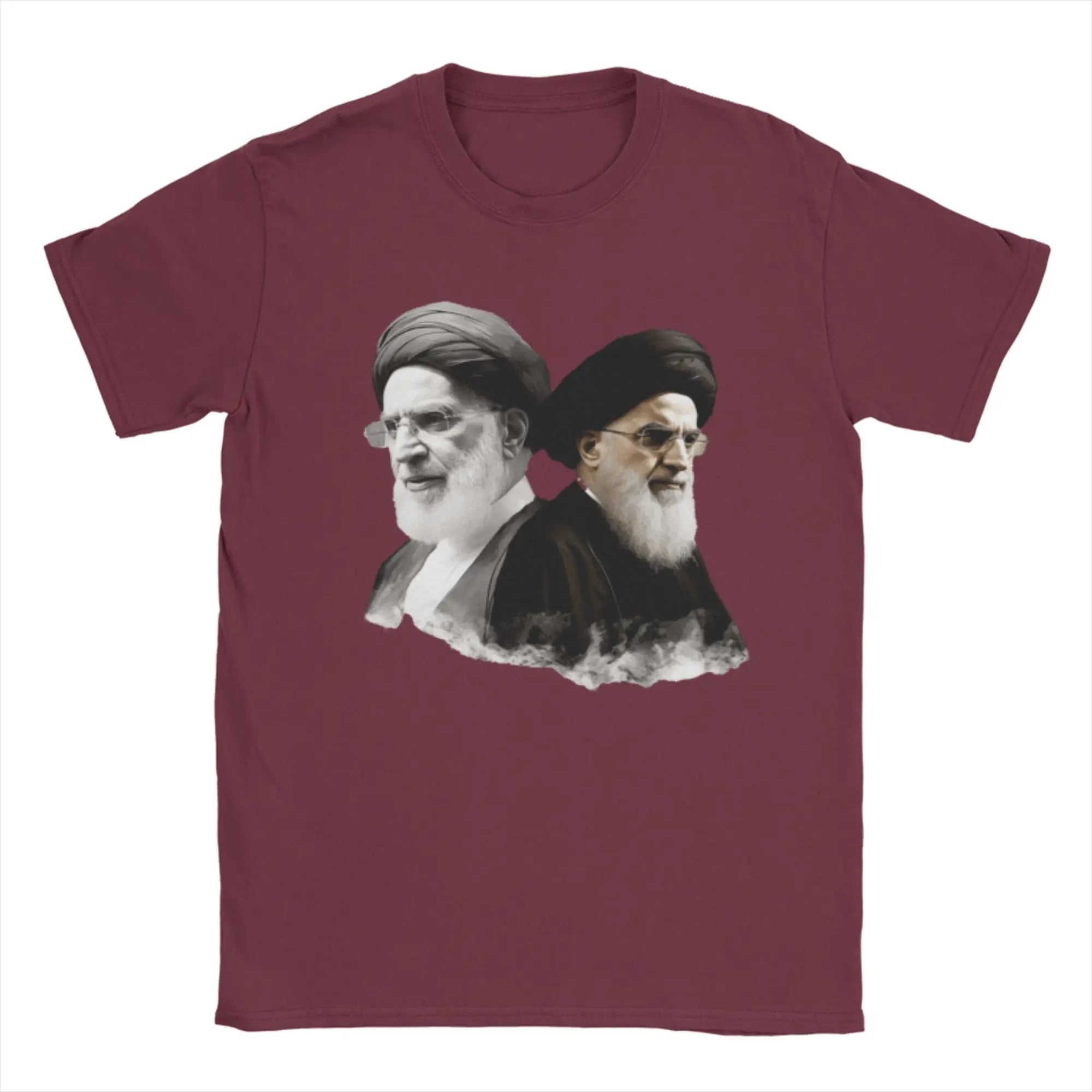 S-Seyyed Ali K-Khamenei Cotton T-Shirt For Men Summer  Vintage T Shirts Breathable Fashion Tees Oversized Print Tops