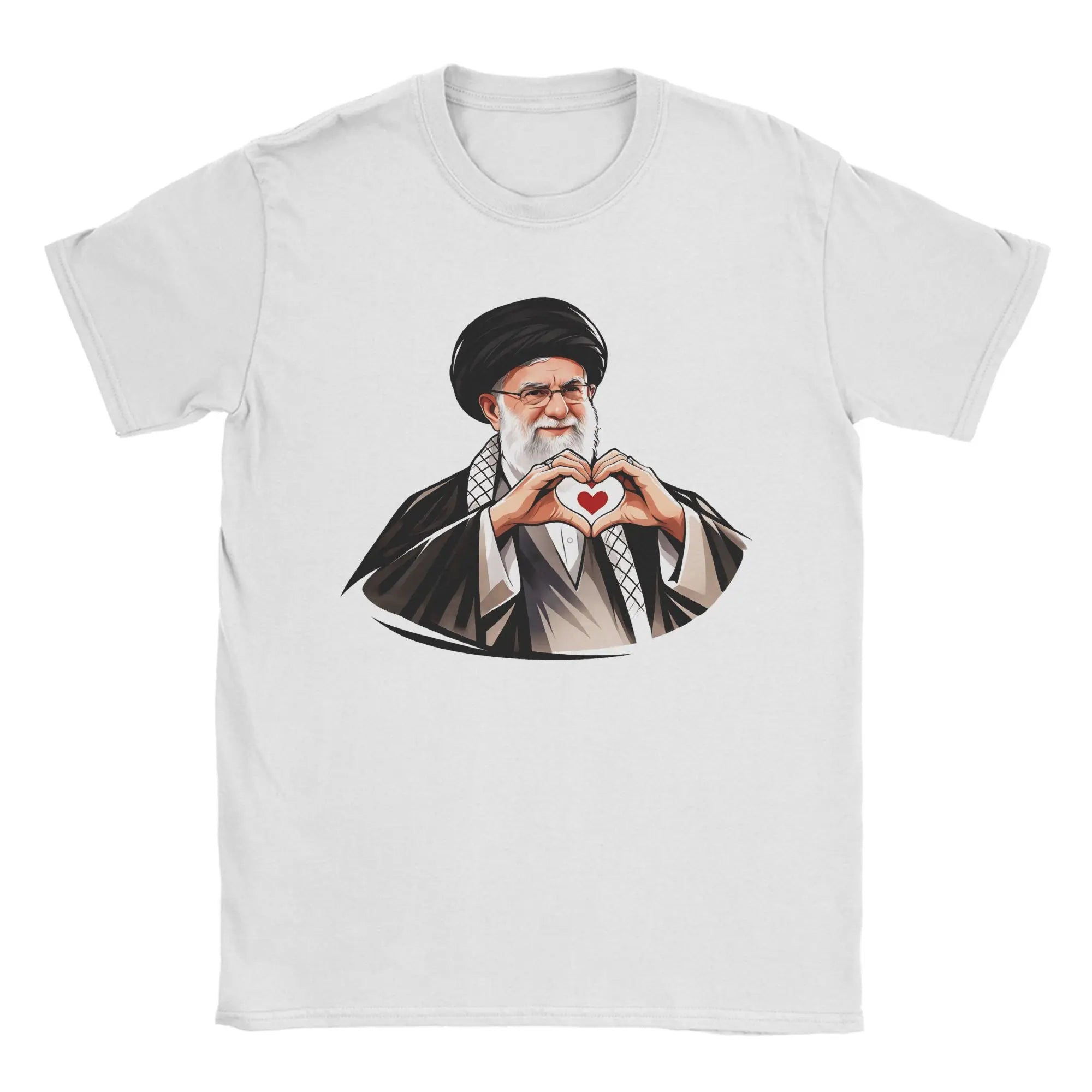 Vintage T Shirt Summer Ali Khamenei Fashion T Shirts  Pure Cotton Tee Shirt for Men's Y2K Retro Wholesale Short Sleeve Tops