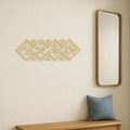Islamic Metal Sign "No God But Allah" Arabic Calligraphy Wall Art Ramadan Eid Gift Home Decor