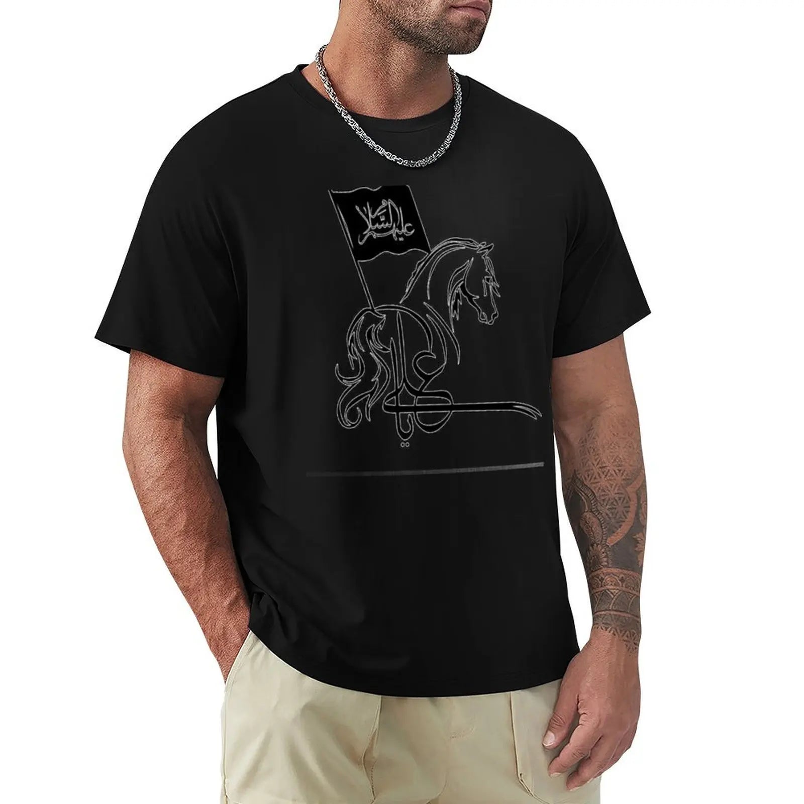 Labaik ya hussain T-Shirt All Weather Casual Short Sleeve