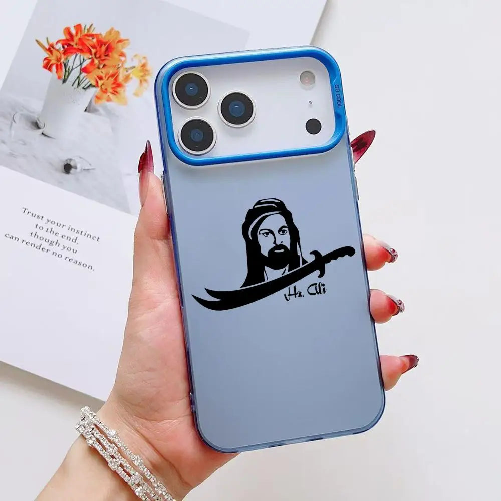 Islamic Hz A-Ali Phone Case For iPhone 17 16 15 14 13 12 11 Pro Max Air multicolor Matte Laser Metallic Aurora Funda