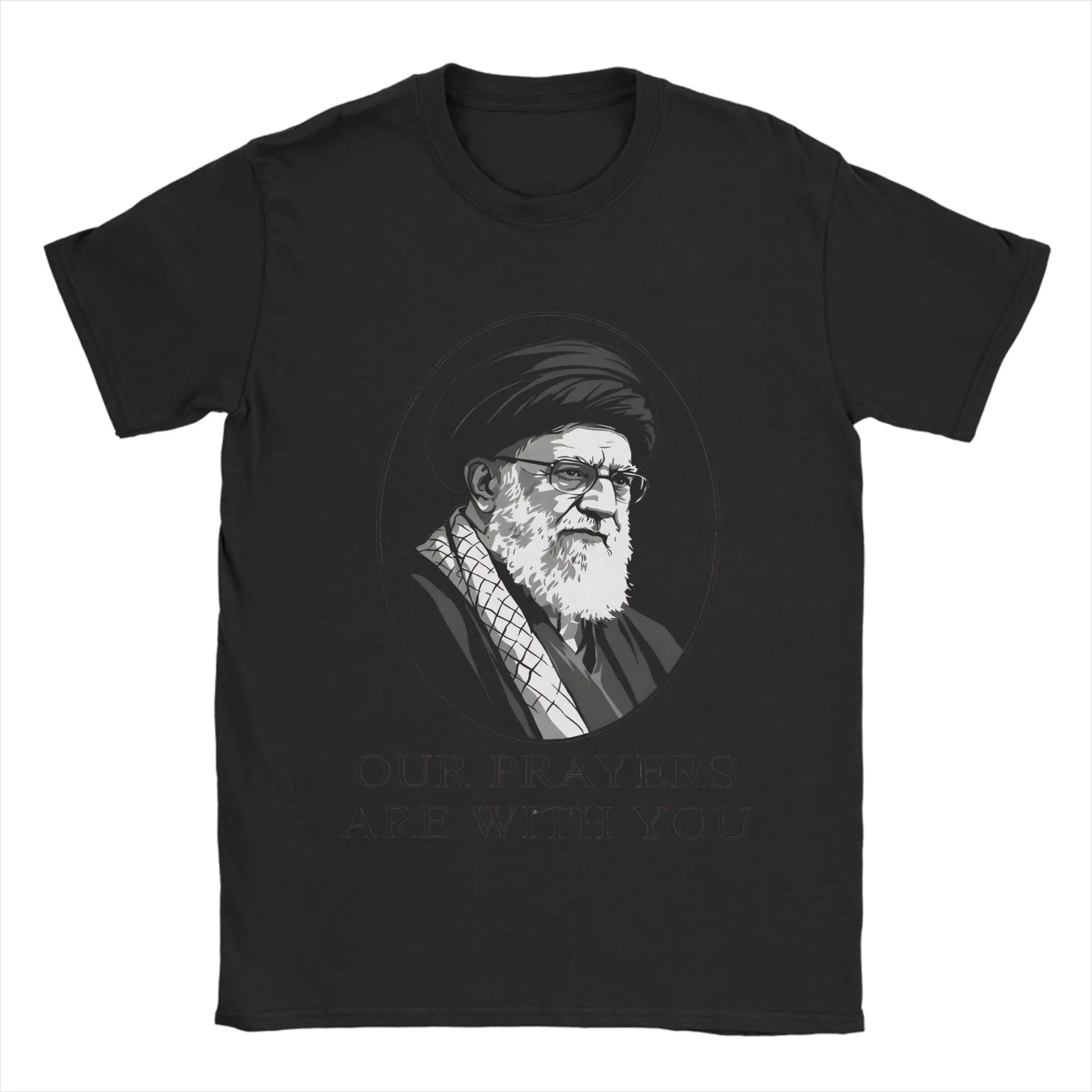 Ali Khamenei  Cotton T Shirt For Adult Summer  Street Style T-Shirts O Neck Hipster Tee Shirt Oversized Loose Tops