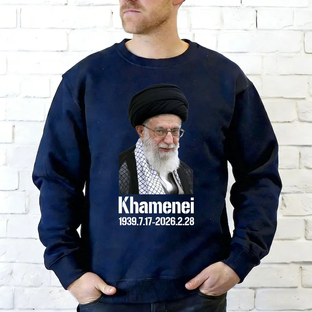 RIP Ayatollah Khomeini 1939-2026.2.28 Man Hoodies Memorialization Khamenei Tops Ayatollah Supreme Leader of Iran Sweatshirts