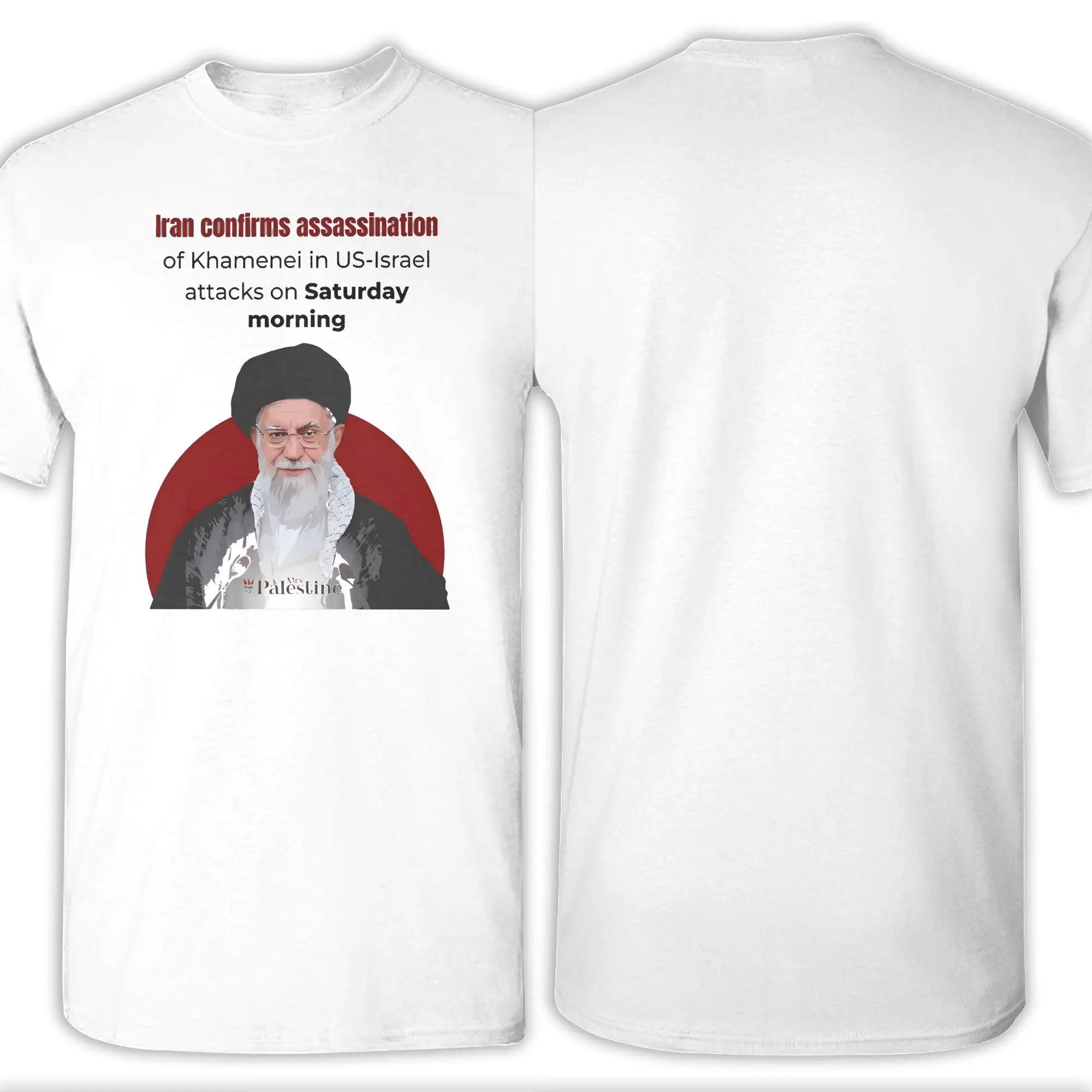 Mens Womens RIP Iran Ayatollah Ali Khamenei 1939 - 2026  T Shirt 100% Cotton Printed T-Shirt  Top Clothing