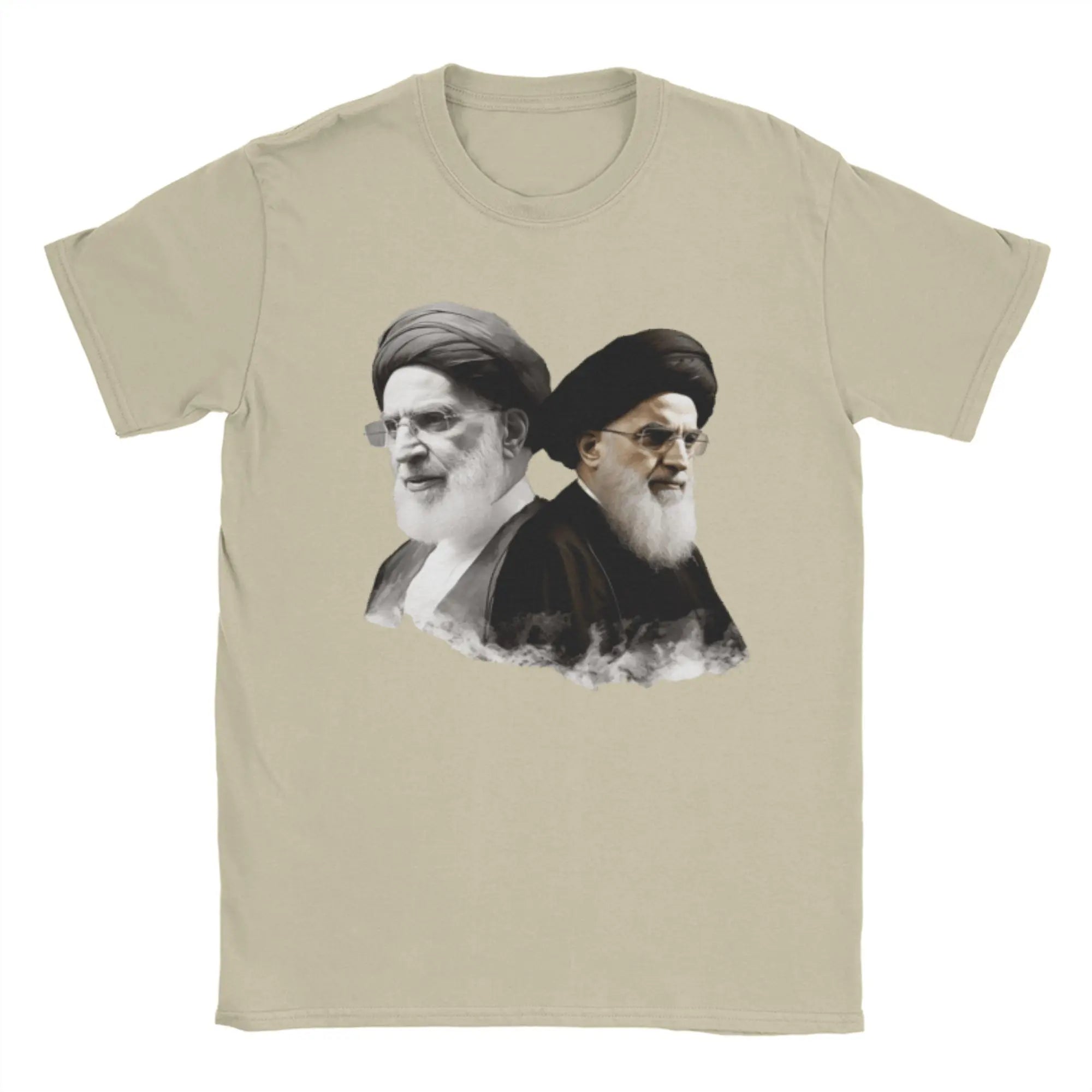 S-Seyyed Ali K-Khamenei Cotton T-Shirt For Men Summer  Vintage T Shirts Breathable Fashion Tees Oversized Print Tops
